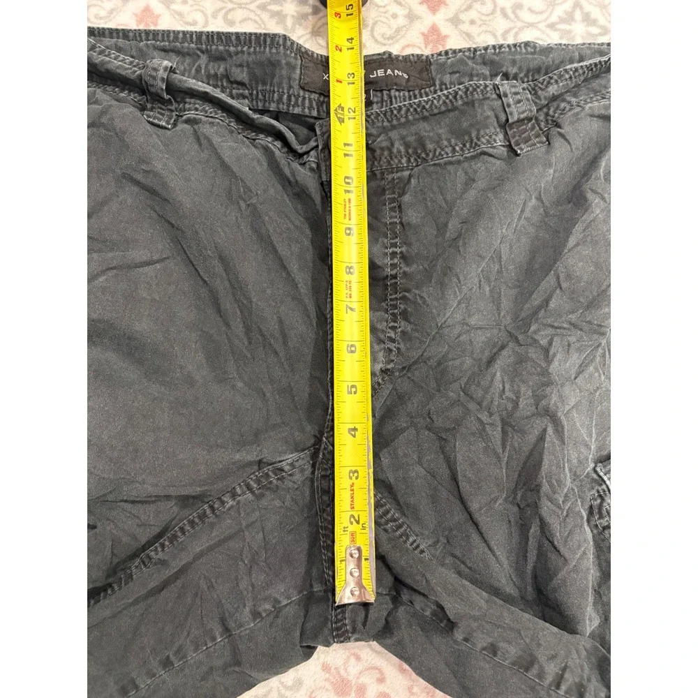 XRAY Jeans Mens Cargo Shorts Faded Black Cotton Utility Pockets Size 42 - Picture 6 of 11
